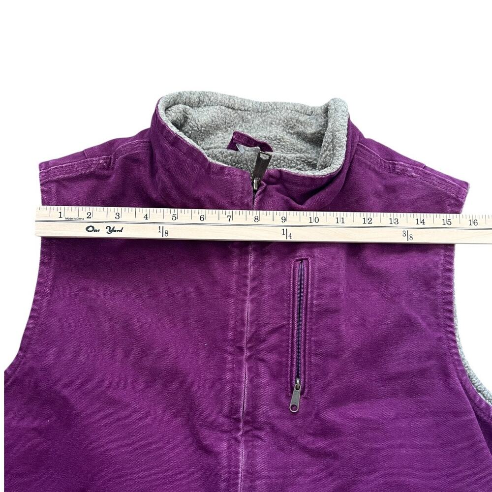 Carhartt Purple Sherpa Lined Duck Canvas Women Vest Size L - Picture 4 of 13